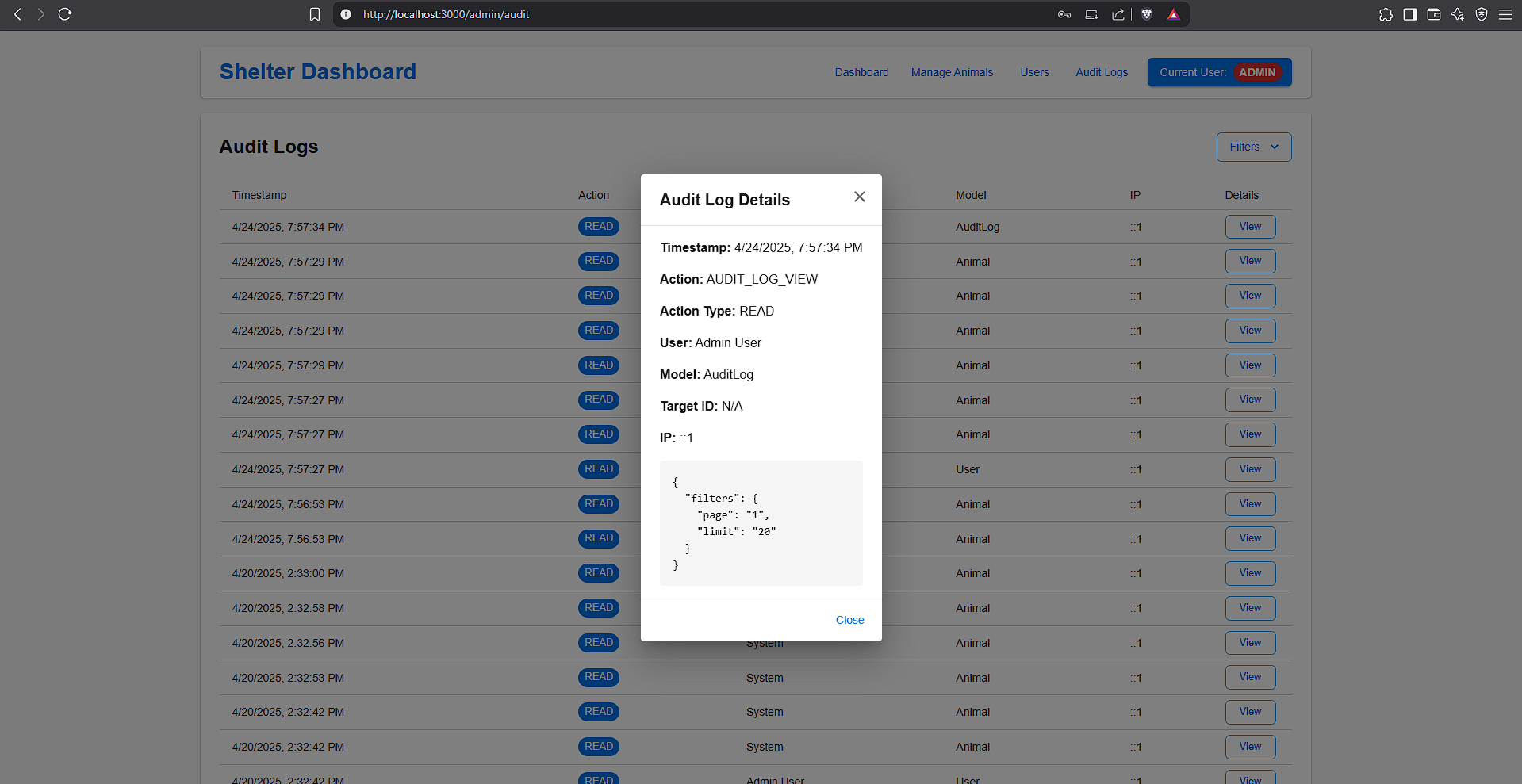 Animal Shelter Dashboard - Image 2